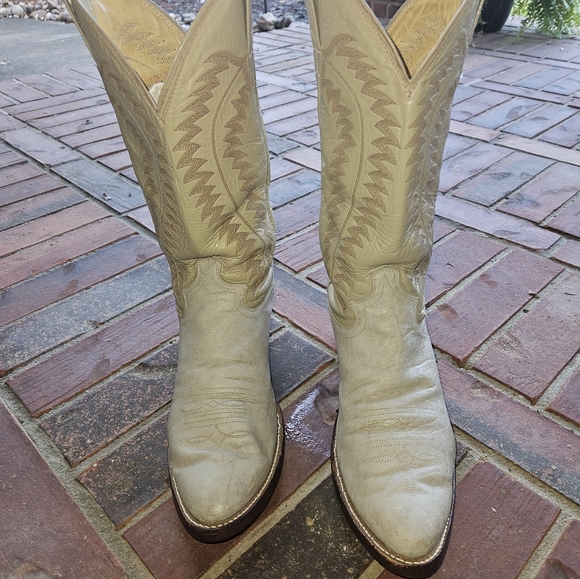 Justin Western Cowboy Boots exotic Elephant - Picture 9 of 10
